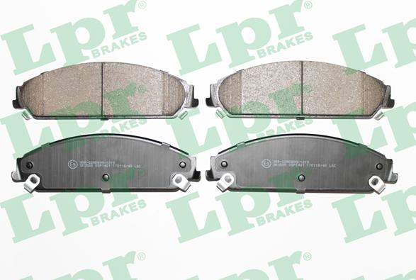 LPR 05P1401 - Brake Pad Set, disc brake www.parts5.com