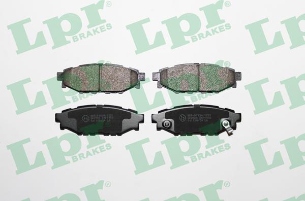 LPR 05P1408 - Brake Pad Set, disc brake www.parts5.com