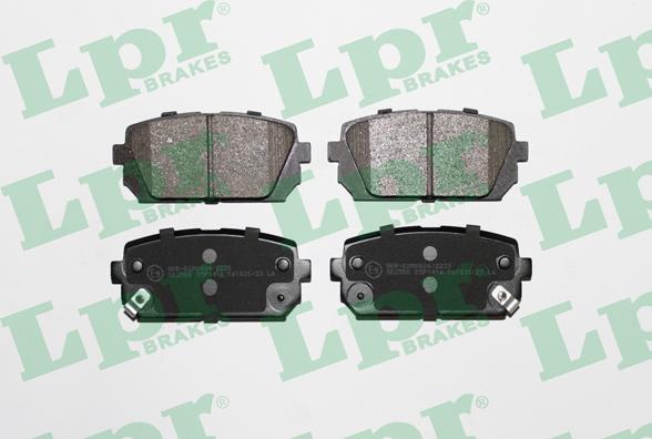 LPR 05P1416 - Brake Pad Set, disc brake www.parts5.com