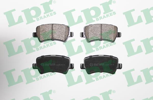 LPR 05P1474 - Тормозные колодки, дисковые, комплект www.parts5.com