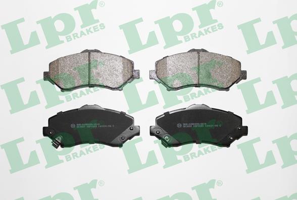 LPR 05P1549 - Brake Pad Set, disc brake www.parts5.com