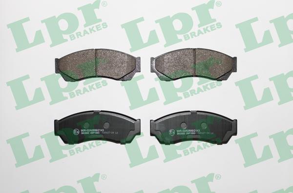 LPR 05P1553 - Brake Pad Set, disc brake www.parts5.com