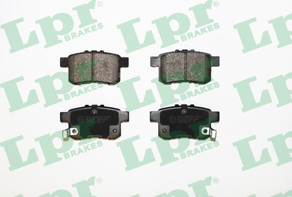 LPR 05P1569 - Тормозные колодки, дисковые, комплект www.parts5.com