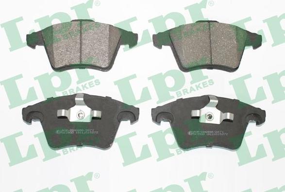 LPR 05P1527 - Sada brzdových destiček, kotoučová brzda www.parts5.com