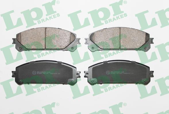 LPR 05P1691 - Brake Pad Set, disc brake parts5.com