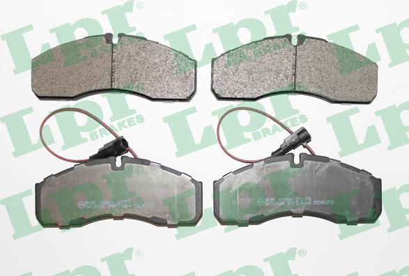 LPR 05P1664 - Brake Pad Set, disc brake www.parts5.com