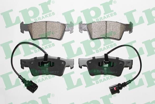 LPR 05P1667 - Brake Pad Set, disc brake www.parts5.com