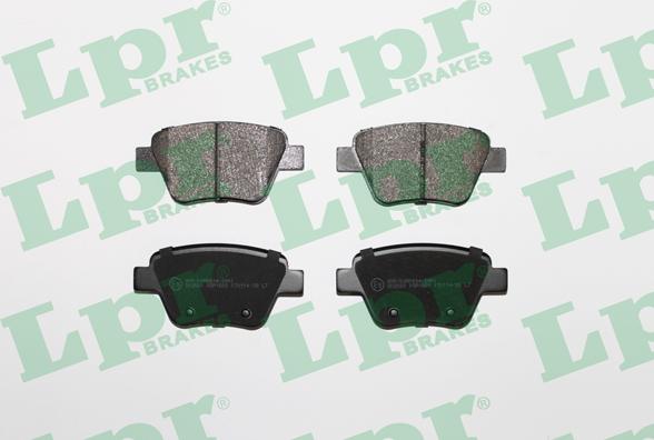 LPR 05P1608 - Brake Pad Set, disc brake www.parts5.com