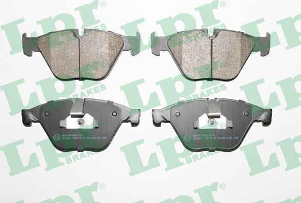 LPR 05P1619 - Тормозные колодки, дисковые, комплект www.parts5.com