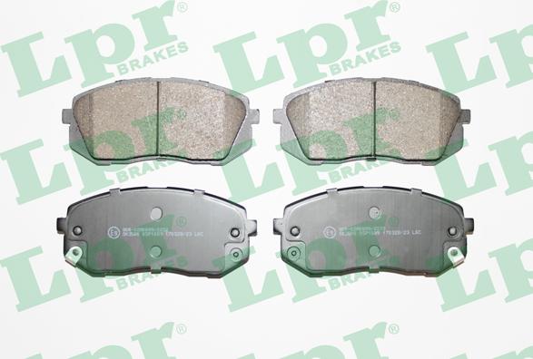 LPR 05P1689 - Brake Pad Set, disc brake www.parts5.com