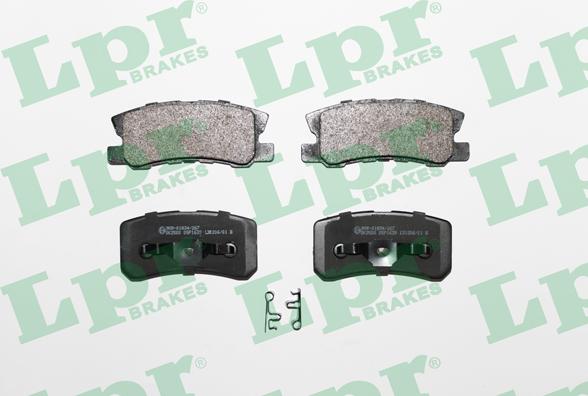 LPR 05P1639 - Sada brzdových destiček, kotoučová brzda www.parts5.com