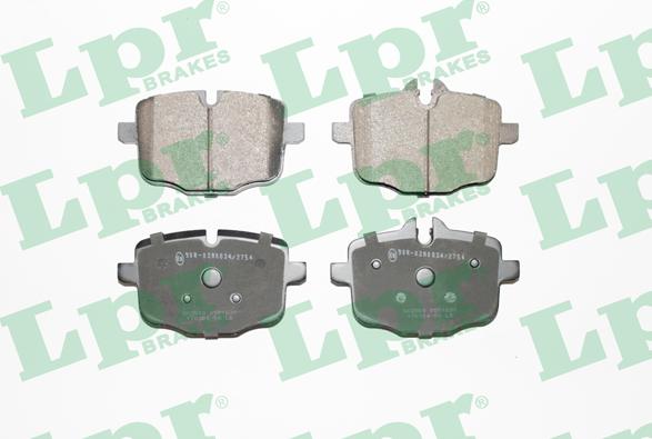 LPR 05P1631 - Brake Pad Set, disc brake parts5.com