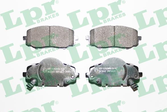 LPR 05P1633 - Set placute frana,frana disc www.parts5.com