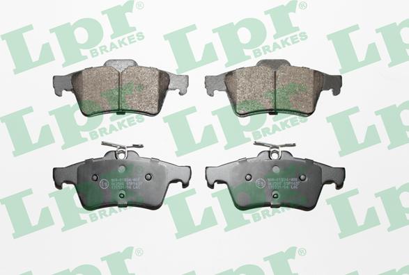 LPR 05P1637 - Sada brzdových destiček, kotoučová brzda www.parts5.com