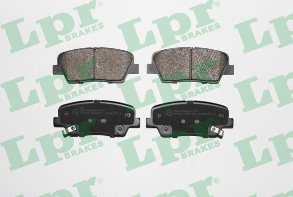 LPR 05P1625 - Brake Pad Set, disc brake www.parts5.com