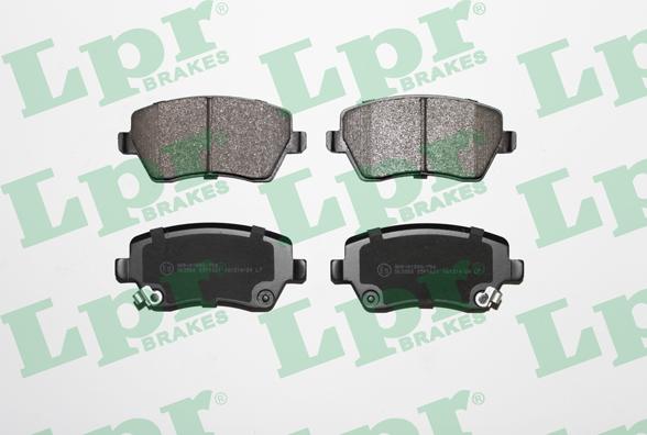 LPR 05P1621 - Тормозные колодки, дисковые, комплект www.parts5.com