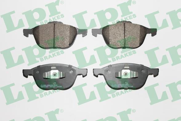 LPR 05P1627 - Brake Pad Set, disc brake www.parts5.com