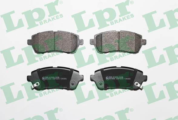 LPR 05P1673 - Brake Pad Set, disc brake www.parts5.com