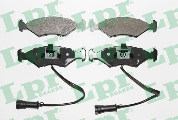 LPR 05P1087 - Kit de plaquettes de frein, frein à disque www.parts5.com