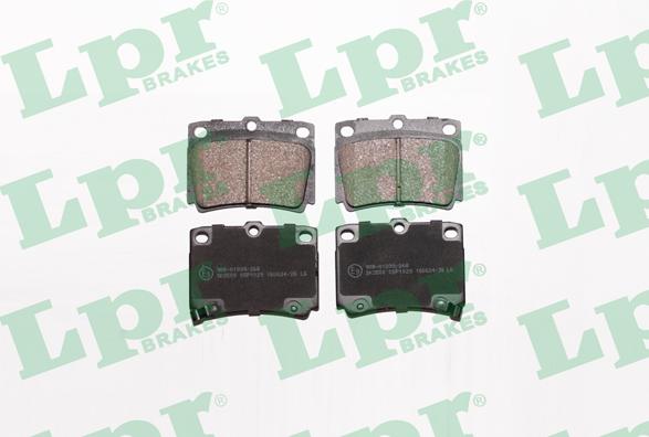 LPR 05P1029 - Sada brzdových destiček, kotoučová brzda www.parts5.com