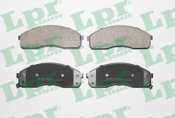 LPR 05P1072 - Тормозные колодки, дисковые, комплект www.parts5.com