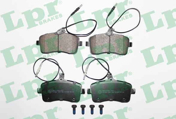 LPR 05P1196 - Brake Pad Set, disc brake www.parts5.com