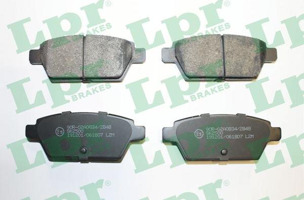 LPR 05P1807 - Brake Pad Set, disc brake www.parts5.com