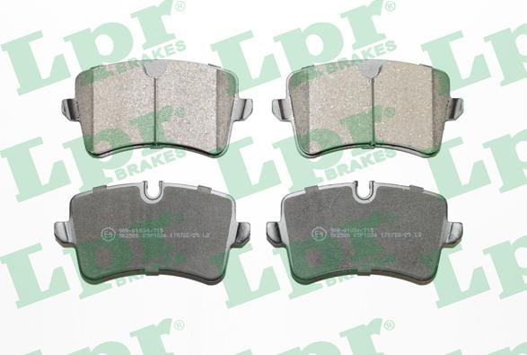 LPR 05P1826 - Тормозные колодки, дисковые, комплект www.parts5.com