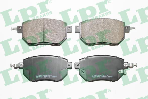 LPR 05P1342 - Brake Pad Set, disc brake parts5.com