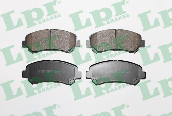 LPR 05P1314 - Тормозные колодки, дисковые, комплект www.parts5.com