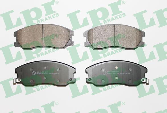 LPR 05P1322 - Brake Pad Set, disc brake www.parts5.com