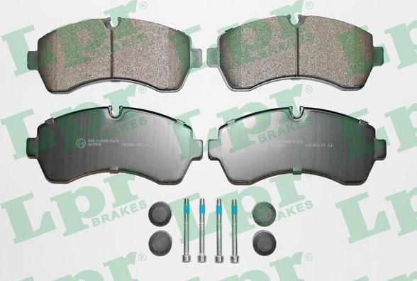 LPR 05P1295K - Sada brzdových destiček, kotoučová brzda www.parts5.com