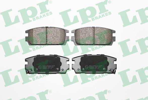 LPR 05P1290 - Тормозные колодки, дисковые, комплект www.parts5.com