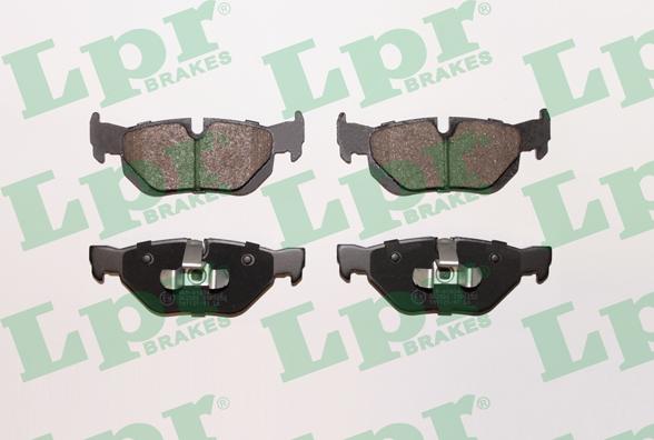 LPR 05P1252 - Тормозные колодки, дисковые, комплект www.parts5.com