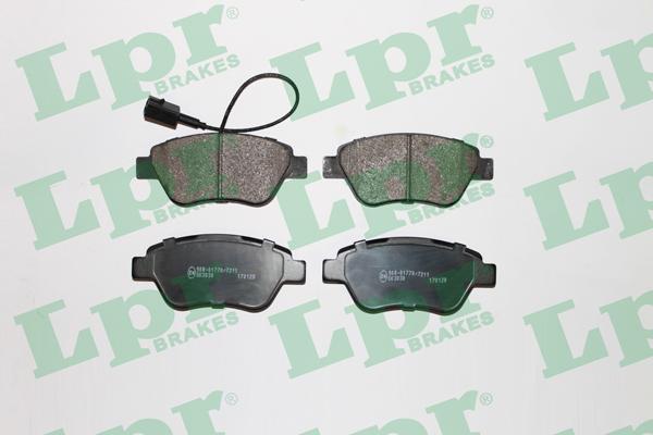 LPR 05P1266 - Тормозные колодки, дисковые, комплект www.parts5.com