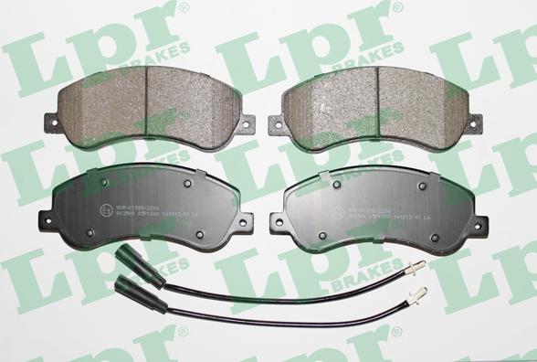 LPR 05P1260 - Brake Pad Set, disc brake www.parts5.com