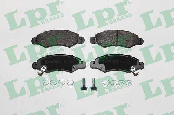 LPR 05P1280 - Тормозные колодки, дисковые, комплект www.parts5.com