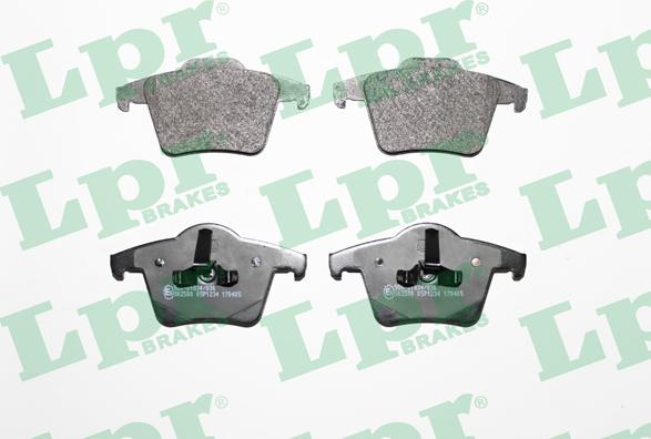 LPR 05P1234 - Sada brzdových destiček, kotoučová brzda www.parts5.com