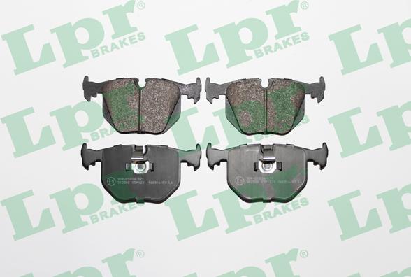 LPR 05P1231 - Тормозные колодки, дисковые, комплект www.parts5.com