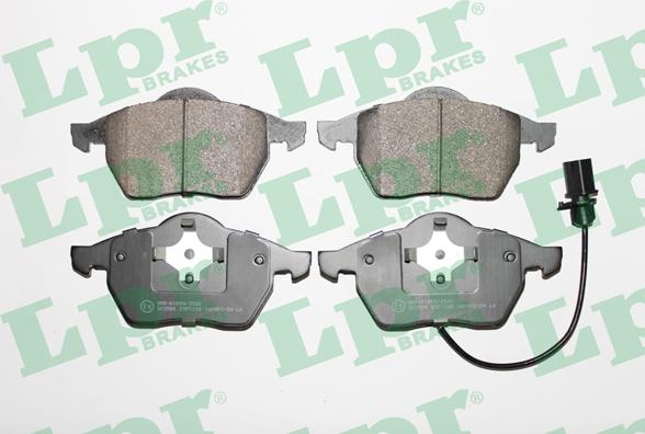 LPR 05P1238 - Тормозные колодки, дисковые, комплект www.parts5.com