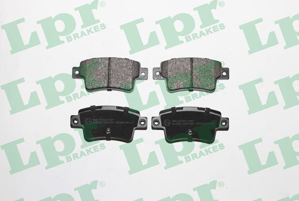 LPR 05P1224 - Brake Pad Set, disc brake www.parts5.com