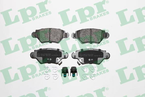 LPR 05P1227 - Brake Pad Set, disc brake www.parts5.com