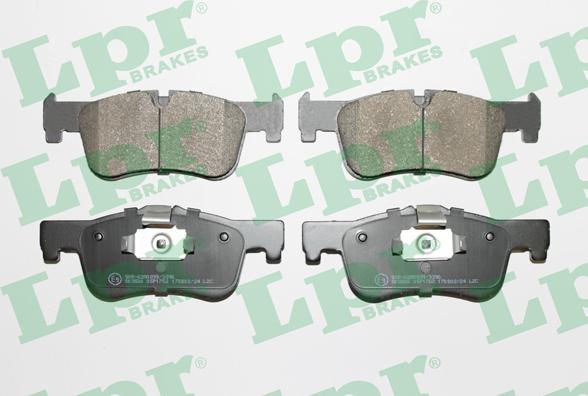 LPR 05P1752 - Brake Pad Set, disc brake www.parts5.com