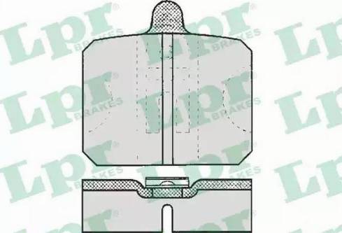 LPR 05P170 - Brake Pad Set, disc brake www.parts5.com