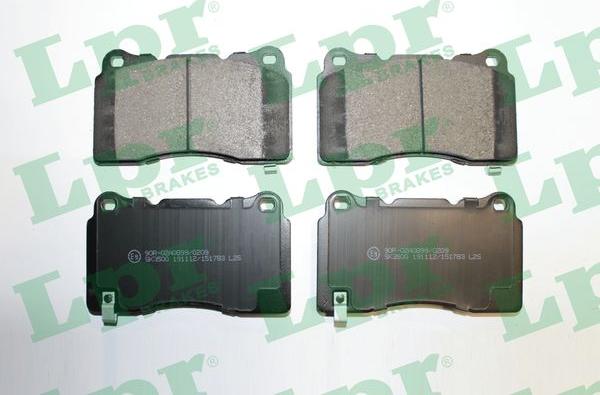 LPR 05P1783 - Brake Pad Set, disc brake www.parts5.com