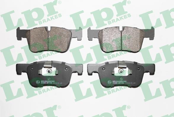 LPR 05P1739 - Brake Pad Set, disc brake www.parts5.com