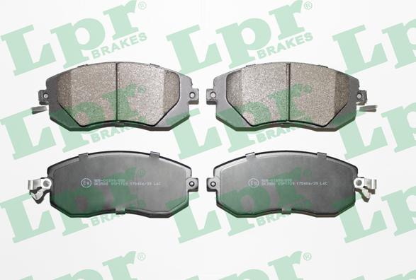 LPR 05P1729 - Тормозные колодки, дисковые, комплект www.parts5.com