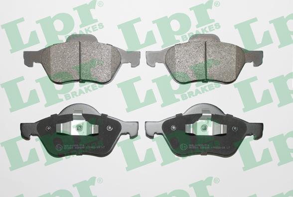 LPR 05P898 - Тормозные колодки, дисковые, комплект www.parts5.com