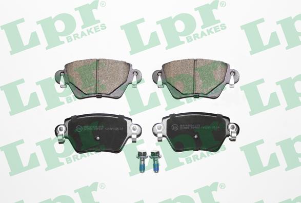 LPR 05P897 - Sada brzdových destiček, kotoučová brzda parts5.com