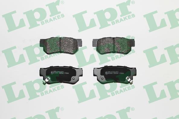 LPR 05P848 - Brake Pad Set, disc brake www.parts5.com